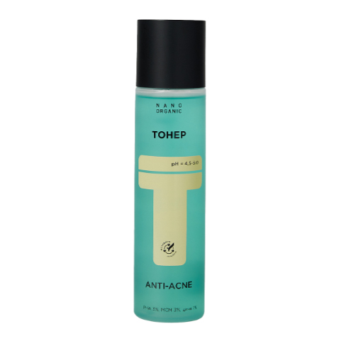 Тонер Anti-Acne (для проблемной кожи) 150 мл, Nano Organic Тонер Anti-Acne (для проблемной кожи) 150 мл, Nano Organic