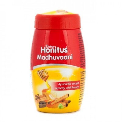 Джем от кашля "Мадхувани" (Madhuvaani) 150 г, Dabur Джем от кашля "Мадхувани" (Madhuvaani) 150 г, Dabur