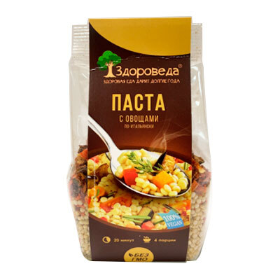 Паста с овощами 250 г, "Здороведа" Паста с овощами 250 г, "Здороведа"