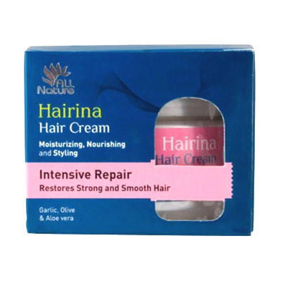 Крем для волос Hairina "Интенсивное восстановление" 200 мл, All Nature Крем для волос Hairina "Интенсивное восстановление" 200 мл, All Nature