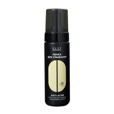 Пенка для умывания Anti-Acne 160 мл, Nano Organic Пенка для умывания Anti-Acne 160 мл, Nano Organic