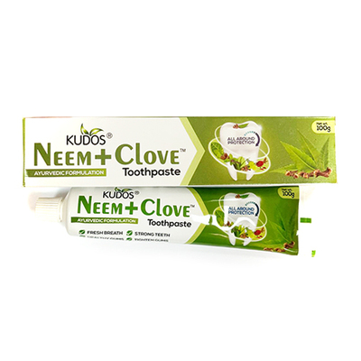 Зубная паста "Ним и Гвоздика" (Neem Clove Toothpaste) 100 г, Kudos Зубная паста "Ним и Гвоздика" (Neem Clove Toothpaste) 100 г, Kudos