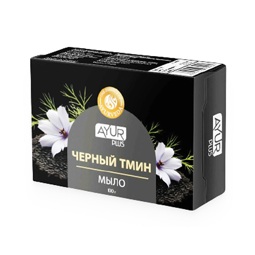Мыло Чёрный тмин 100 г, Ayur Plus фото 2 Мыло Чёрный тмин 100 г, Ayur Plus фото 2