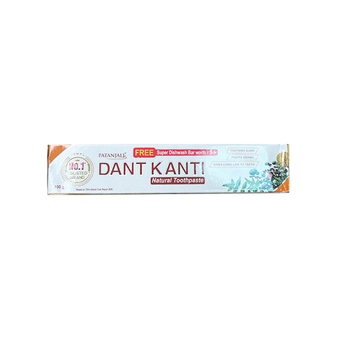 Зубная паста "Дэнт Канти Hатуральная" (Dant Kanti Natural Toothpaste) 100 г, Patanjali Зубная паста "Дэнт Канти Hатуральная" (Dant Kanti Natural Toothpaste) 100 г, Patanjali