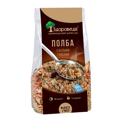 Плов с белыми грибами 250 г, "Здороведа" Плов с белыми грибами 250 г, "Здороведа"