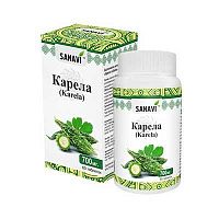 Карела (Karela) - тоник для желудка , экстракт плодов горькой дыни / 60 табл., Sanavi