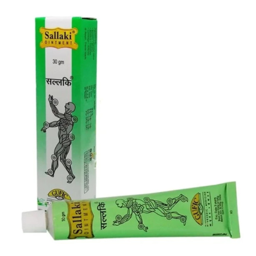 Шаллаки (Sallaki Ointment) - бальзам от боли в суставах и мышцах / 30 г., Gufic