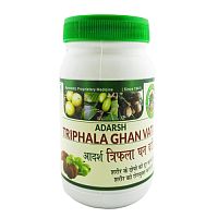 Трифала Гхан Вати (Triphala Ghan Vati) - при заболеваниях ЖКТ, улучшение обмена веществ / 50 г, Adar
