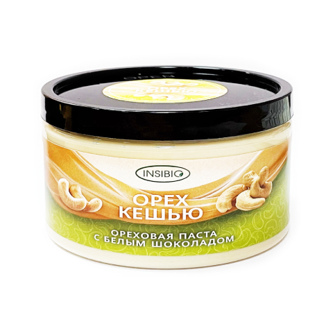 Паста ореховая с белым шоколадом "Орех кешью" 350 г, Insibio