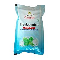 Леденцы от кашля "Herbomint" с тулси и солодкой 20 шт., BAPS Amrut