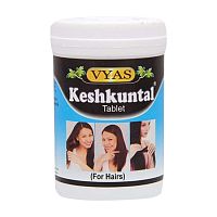 Кешкунтал (Keshkuntal) - укрепление волос и ногтей / 100 табл., Vyas Farmaceuticals