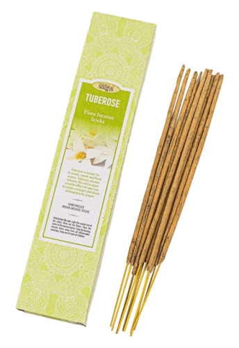 Благовония Tuberose Flora Incense Sticks (Тубероза), 10 шт, Aasha Herbals