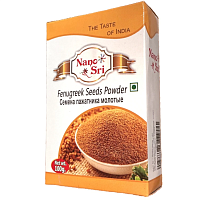 Семена Пажитника Молотые (Fenugreek Seeds powder) 100 г, Nano Sri