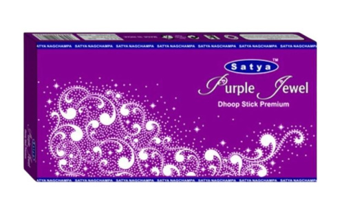 Благовония-дхупы Purple Jewel (Premium Dhoop Stick), 20 шт, Satya