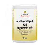 Мадхуештади Вати - против кашля и боли в горле / 10 г, Baps Amrut