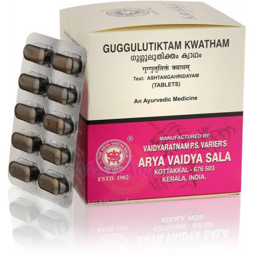 Гуггулутиктам кватхам (Guggulutiktam Kwatham) - кожные заболевания / 100 табл., Kottakkal