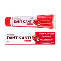 Зубная паста-гель "Дэнт Канти активная свежесть" (Dant Kanti Frash Active Gel) 80 г, Patanjali