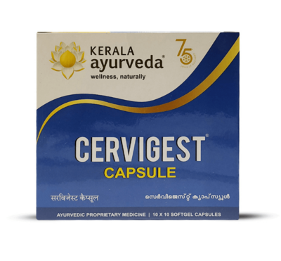 Цервигест (Cervigest) - при воспалении и отечности суставов 100 капс., Kerala Ayurveda