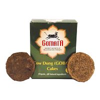 Коровий навоз сушеный прессованный (Cow dung) 1 шт., Gomata