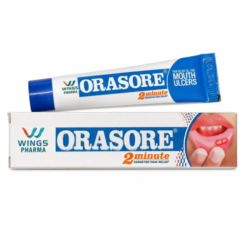 Гель от язв и стоматита в ротовой полости Орасор (Orasore Pain Relief Gel) 12 гр Wings Pharmaceutica