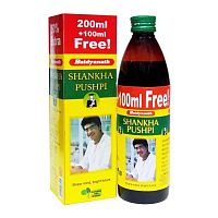 Сироп Шанка Пушпи (Syroup Shankha Pushpi) 300мл. (200+100мл)., Baidyanath