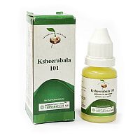 Масло Кширабала 101 (Ksheerabala 101) - при невралгии, бессоннице / 10 мл, Vaidyaratnam