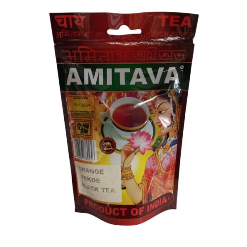 Чёрный чай индийский "Orange Pekoe" классический из цельных листьев 100 г., Amitava