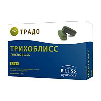 Трихоблисс Традо (Trichobliss) оздоровление волос и кожа головы / 60 табл., Bliss Ayurveda