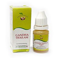 Гандха тайлам (Gandha tailam) масло - укрепление суставов и мышц / 10 мл, Vaidyaratnam