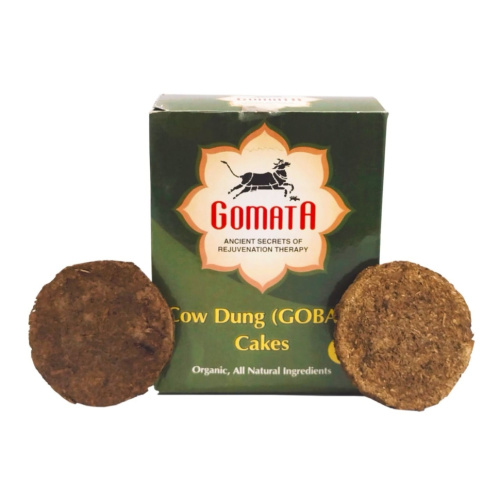 Коровий навоз сушеный прессованный (Cow dung) 1 шт., Gomata