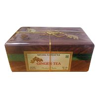 Чай имбирный в деревянной коробке 50 г., FSSAI