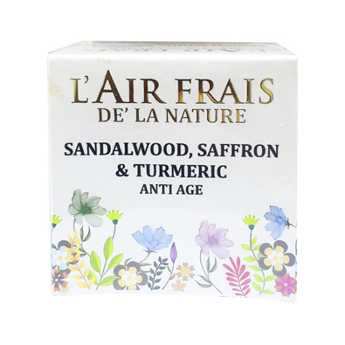 Крем для лица с Сандалом, шафраном и куркумой (Sandalwood, Saffron, Turmeric) 50 г, l'Air Frais