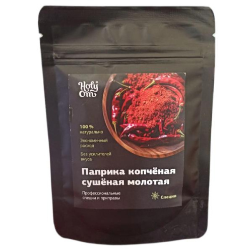 Паприка копчёная сушеная молотая 40 г, Holy Om фото 2