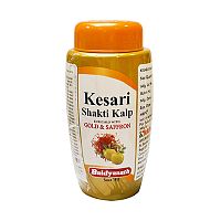 Чаванапрашам Кесари Шакти Кальп (Kesari Shakti Kalp) с золотом и шафраном 500 г, Baidyanath