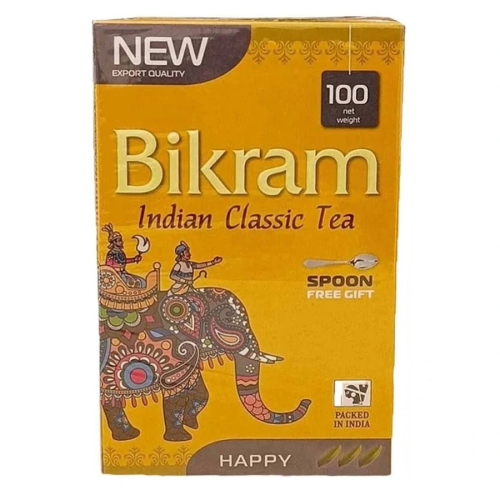 Чай черный классический Бикрам Счастье (Bikram Happy), 100г., Balaji Agro Чай черный классический Бикрам Счастье (Bikram Happy), 100г., Balaji Agro
