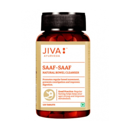 Сааф-Сааф - натуральное слабительное, оздоравливает жкт / 120 табл., Jiva Ayurvedic Pharmacy