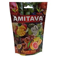 Чёрный чай индийский фруктовый с манго "Fruity Mango" - ароматный освежающий 100 г, Amitava