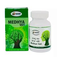 Медха Вати ДC (Medhya Vati DS) - для мозга и памяти 100 табл., SDM