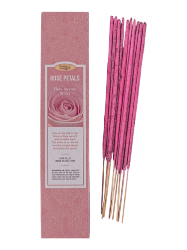 Благовония Rose Petals Flora Incense Sticks (Лепестки Розы), 10 шт, Aasha Herbals