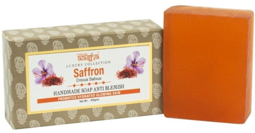Мыло ручной работы (Шафран) 100гр.,  Aasha Herbals