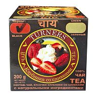 Чай индийский черный Клубника со сливками 200 г, Turners