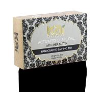 Мыло крафтовое ручной работы "Активированный уголь и масло ши" 125 г, Kai Essentials