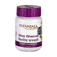 Гилой Гхан Вати (Giloy Ghanvati) - укрепление иммунитета / 60 табл., Patanjali