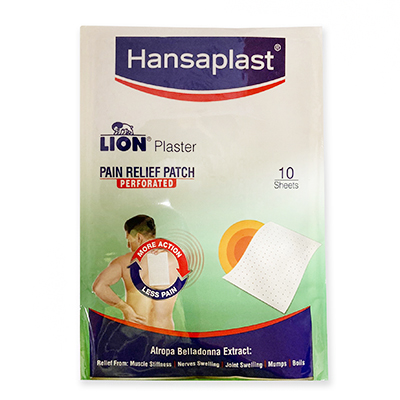 Пластырь обезболивающий Lion Pain relief patch (10 шт.), Hansaplast