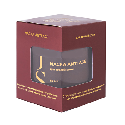 Маска для зрелой кожи лица Anti Age 65 мл, Jurassic Spa