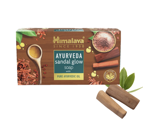 Мыло с сандалом (Sandal Glow) для увлажнения и сияния кожи / 125гр., Himalaya Herbals