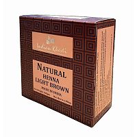 Краска для волос Светло-коричневая (Henna Light Brown) 100 г, Indian Khadi