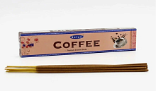 Благовония "Coffee" (Кофе Премиум) Premium Incense Sticks 15 г, Satya