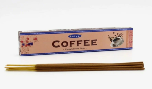 Благовония "Coffee" (Кофе Премиум) Premium Incense Sticks 15 г, Satya