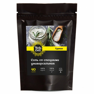 Соль со специями универсальная 40 г, Holy Om
